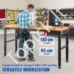 Darbo stalas 183 x 64 cm, reguliuojamas aukštis 72-97 cm, 900 kg galia - Image 7