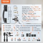 Dvigubų durų išlenktos rankenos, matinė juoda, su užraktu. - Image 4