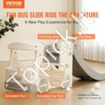 Čiuožykla su laipiojimo kopėčiomis ir autobusų nameliu 1960x540x615mm - Image 2