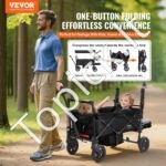 Sulankstomas papludimio vežimėlis, dvivietis, 25 kg, juodas - Image 8