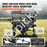 Sulankstomas papludimio vežimėlis, dvivietis, 25 kg, tamsiai pilkas - Image 6