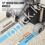Paplūdimio vežimėlis su dideliais ratais smėliui  685–1135 mm - Image 2