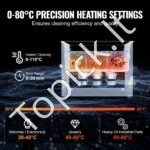 15L ultragarsinis valytuvas su šildytuvo laikmačiu ir krepšeliu - Image 4