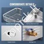 15L ultragarsinis valytuvas su šildytuvo laikmačiu ir krepšeliu - Image 5