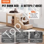 Gyvūnų dviaukštė lova 1245x500x660mm - Image 10