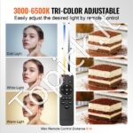 Softbox apšvietimo rinkinys 400x400mm 3000-6500K - Image 3