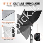 Softbox apšvietimo rinkinys 400x400mm 3000-6500K - Image 4