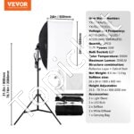 Softbox rinkinys 60x60cm 30W 5500K LED - Image 7