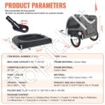 Dviračio priekaba šunims 1440 x 720 x 779 mm iki 40 kg - Image 6