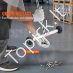 Magnetinis šlavimo įrenginys su ratukais, 38,1 cm, 3,63 kg talpos rankena - Image 6