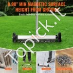 Magnetinis šlavimo įrenginys su ratukais, 38,1 cm, 3,63 kg talpos rankena - Image 4