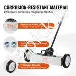 20,4 kg riedantis magnetinis šlavėjas, 46 cm su teleskopine rankena - Image 7