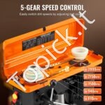 Stalinis gręžtuvas 254 mm, 6,2 A indukcinis variklis, 550 W, 5 greičiai (510-2430 rpm), 0-45° pakreipiamas stalas - Image 8