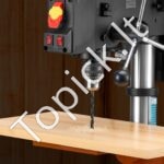 Stalinis gręžtuvas 254 mm, 6,2 A indukcinis variklis, 550 W, 5 greičiai (510-2430 rpm), 0-45° pakreipiamas stalas - Image 3