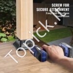 10 vnt. 101,6x101,6 mm stulpų bazės laikiklių, plieniniai, milteliniu būdu dengti. - Image 6