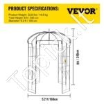 Paukščių narvo formos sodo pavėsinė 2,4 m-1,6 m - Image 7