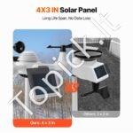 7-in-1 Wi-Fi orų stotis su 19 cm ekranu, temperatūrai, drėgmei, vėjui, lietui ir įspėjimais. - Image 6