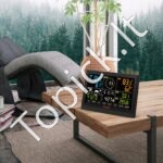 7-in-1 Wi-Fi orų stotis su 19 cm ekranu, temperatūrai, drėgmei, vėjui, lietui ir įspėjimais. - Image 2