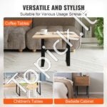 406,4 mm juodos plieninės stalo kojos (4 vnt., 181,4 kg talpa) - Image 5