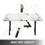 Juodos metalinės stalo kojos 61 cm 1 vnt - Image 9