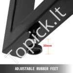 Juodos metalinės stalo kojos 61 cm 1 vnt - Image 8