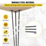 91,5 cm juodos plieninės stalo kojos (4 vnt., 399,16 kg) - Image 6