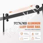 Nerėminės dušo durys 147-150 cm x 190 cm, 8 mm grūdintas stiklas, matinės juodos spalvos - Image 6