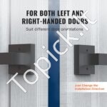 2 vnt. kvadratinių durų rankenų, matinė juoda, nesisukanti. - Image 7