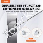 20 vnt. 3,2 mm kabelių turėklų rinkinys su įtempikliu ir gnybtu, skirtas 3,2/4,8 mm vielai - Image 8