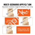 20 vnt. 3,2 mm kabelių turėklų rinkinys su įtempikliu ir gnybtu, skirtas 3,2/4,8 mm vielai - Image 4