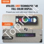 99 × 35 cm programuojamas P10 Full Color LED ženklas - Image 9