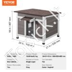 Medinis kačių namelis,atsparus žiemai 600x530x465mm - Image 7