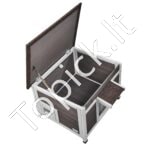 Medinis kačių namelis,atsparus žiemai 600x530x465mm - Image 10