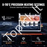10L ultragarsinis valytuvas su šildytuvo laikmačiu ir krepšeliu - Image 4