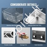 10L ultragarsinis valytuvas su šildytuvo laikmačiu ir krepšeliu - Image 5