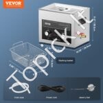 10L ultragarsinis valytuvas su šildytuvo laikmačiu ir krepšeliu - Image 7