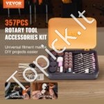 357 vnt. rotacinių įrankių priedai, 3,2 mm kotas - Image 8