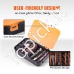 357 vnt. rotacinių įrankių priedai, 3,2 mm kotas - Image 5