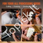 357 vnt. rotacinių įrankių priedai, 3,2 mm kotas - Image 4