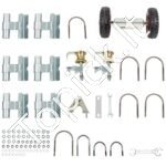 Stumdomų durų sistema, 18x31,5x30 cm, nerūdijančio plieno, 14 kg, tinka fermoms, ganykloms - Image 2