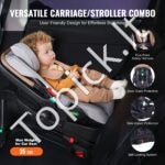 3in1 vaikų kelioninis vežimėlis, autokėdutė, ruda - Image 7