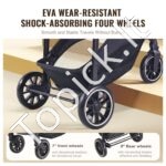 3in1 vaikų kelioninis vežimėlis, autokėdutė, tamsiai pilka + juoda - Image 5