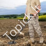 Metalo detektorius 25 cm ritė, LCD ekranas, 7 režimai, aliuminio kotas (104-132 cm) - Image 3