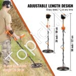 Vandeniui atsparus metalo detektorius 30 cm ritė, LCD ekranas, DSP lustas, "Bluetooth" ausinės, IP68 (99-127 cm) - Image 7