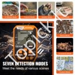 Vandeniui atsparus metalo detektorius 30 cm ritė, LCD ekranas, DSP lustas, "Bluetooth" ausinės, IP68 (99-127 cm) - Image 6