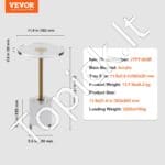 Skaidrus akrilo staliukas, 11,9 x 30,23 cm, 54,36 cm aukščio, kavai ir užkandžiams. - Image 3