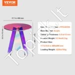 Spalvingas akrilinis šoninis staliukas φ45 x 48 cm, lengvai valomas - Image 3