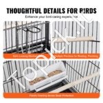 Didelis paukščių narvas su ratukais 79x51x132 cm - Image 6