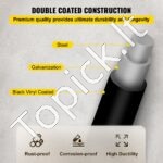 Aparatūros audinys 61 x 127 cm, 1"x1" tinklas, juoda vinilu dengta viela su žnyplėmis ir pirštinėmis. - Image 7