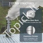 Apvalus dūmtraukio dangtelis, 152,4 mm, 304 nerūd. plieno, 300 mm. - Image 6